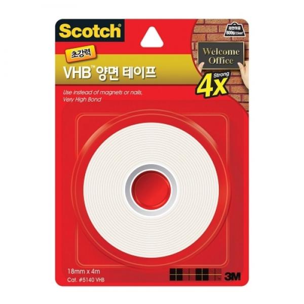 [3M] VHB 양면 마운팅테이프 5140 / 18mm*4.0m
