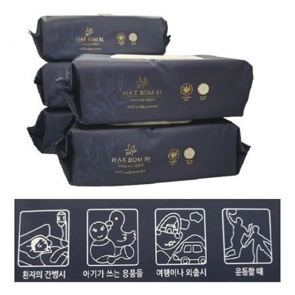 해봄비 프리미엄 도톰한 엠보싱 캡형 (60매x20EA)