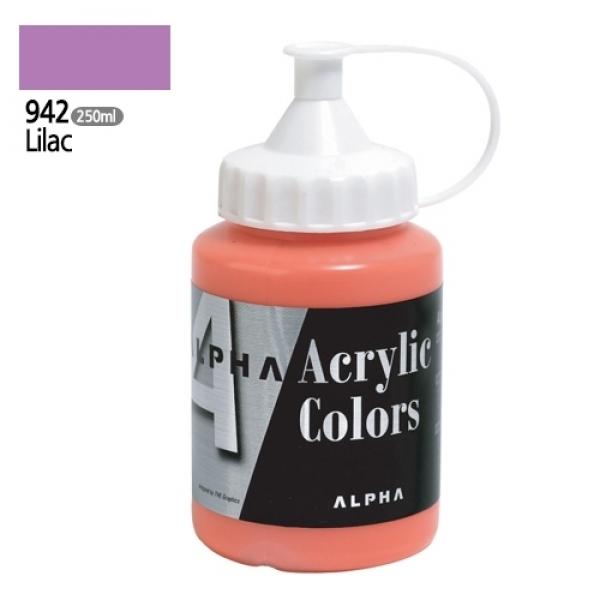 알파 미디엄바디/실버 아크릴물감Ⅰ 250mL 942 라일락
