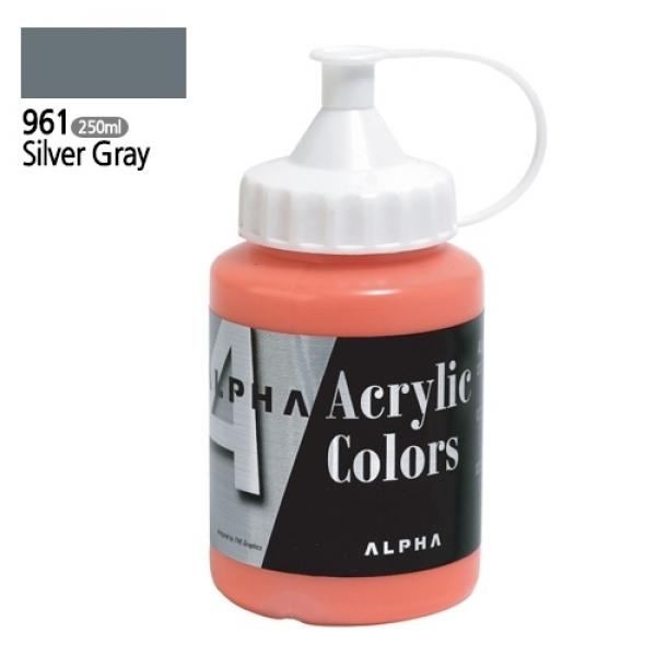 알파 미디엄바디/실버 아크릴물감Ⅰ 250mL 961 미디엄바디/실버그레이