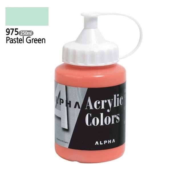 알파 미디엄바디/실버 아크릴물감Ⅰ 250mL 975 파스텔그린