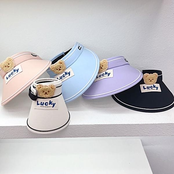 유아 아동 어린이 럭키베어돌돌이썬캡 모자 봄 여름 가을 자외선차단 귀여운모자