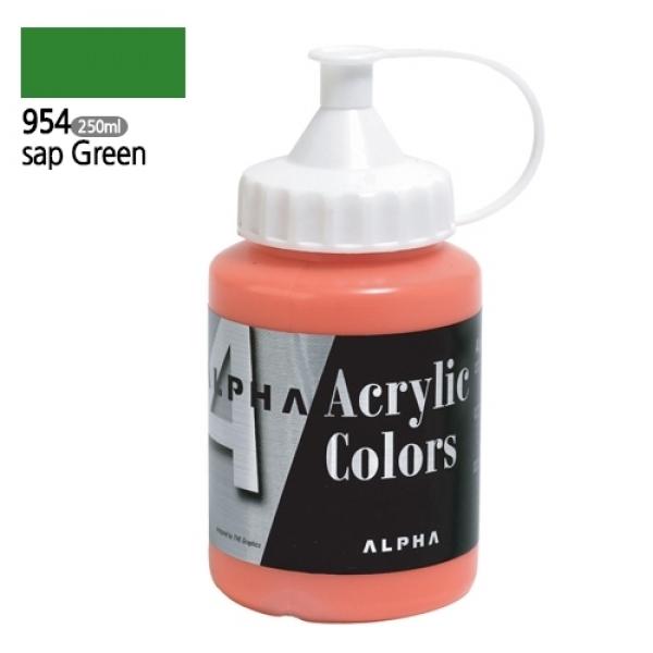 알파 미디엄바디/실버 아크릴물감Ⅰ 250mL 954 샙그린