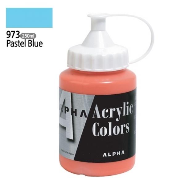 알파 미디엄바디/실버 아크릴물감Ⅰ 250mL 973 파스텔블루