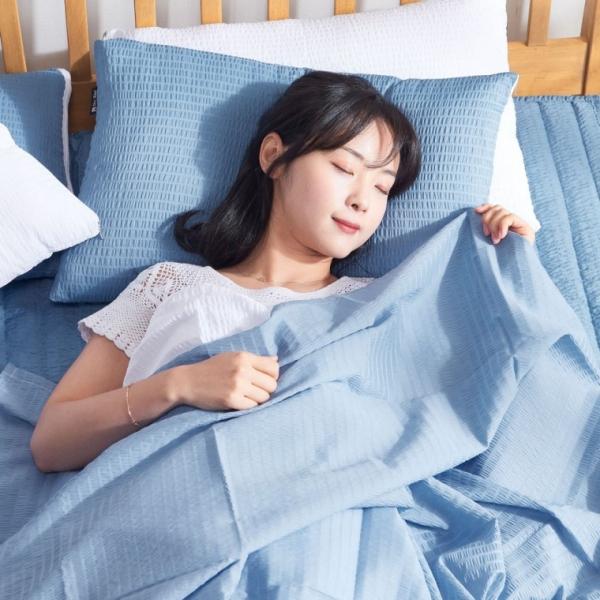 시어서커 홑이불 냉장고이불 여름 침대 얇은 봄이불