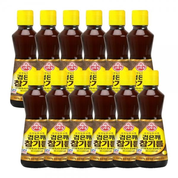 검은깨 참기름 320ml 12개