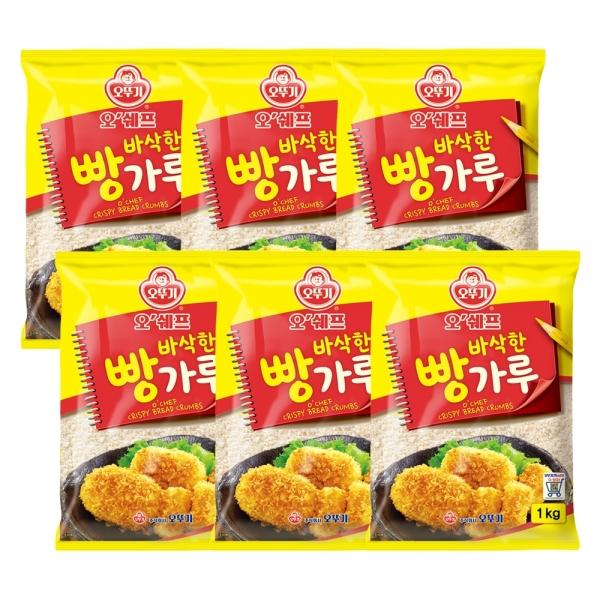 오쉐프 바삭한빵가루 1KG 6개