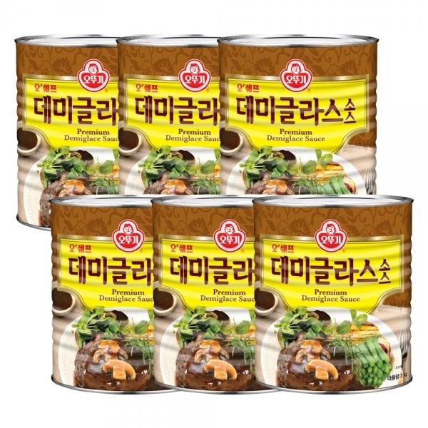 오쉐프 데미글라스소스 3KG 6개