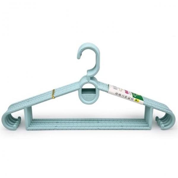 꽈배기 옷걸이 티셔츠 바지 행거 다용도 걸이 칼라 옷걸이 5p