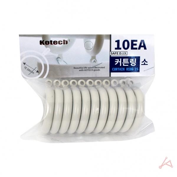 커튼링(소) 10EA (아이보리) C-1487
