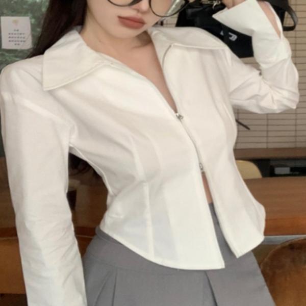 여자 투웨이 집업 셔츠 DO8047