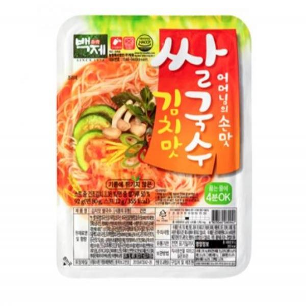 백제쌀국수김치맛92g