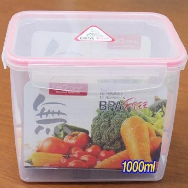 플라스틱 직사각 밀폐용기-1000ml 냉동실보관용기