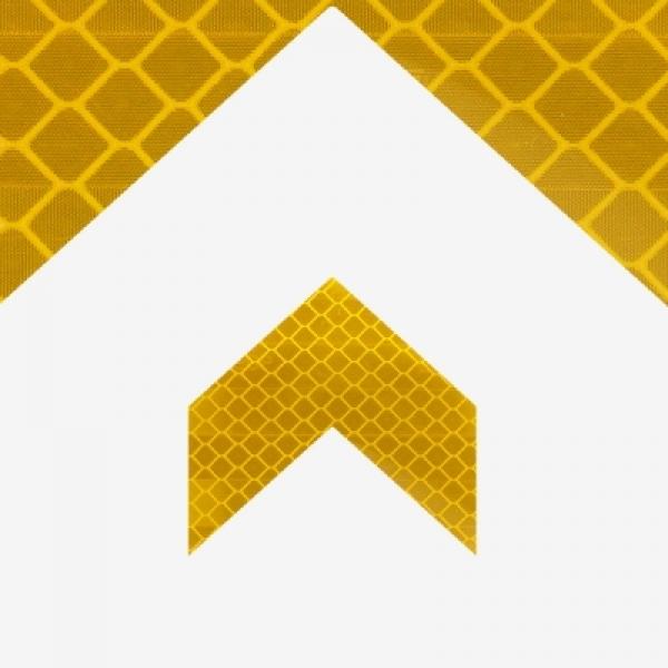 반사리플렉터 스티커 미니화살표 옐로우 10개 1세트
