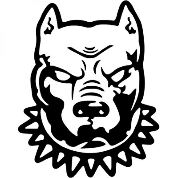 PITBULL 핏불 스티커 (낱개 1개)   차량 데칼 반사스티커