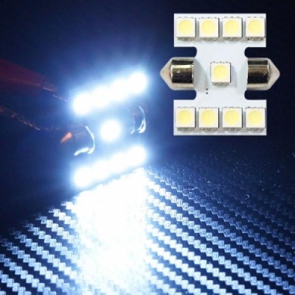 [31mm타입] 12V 5050 3칩 9발 H형 화이트LED전구