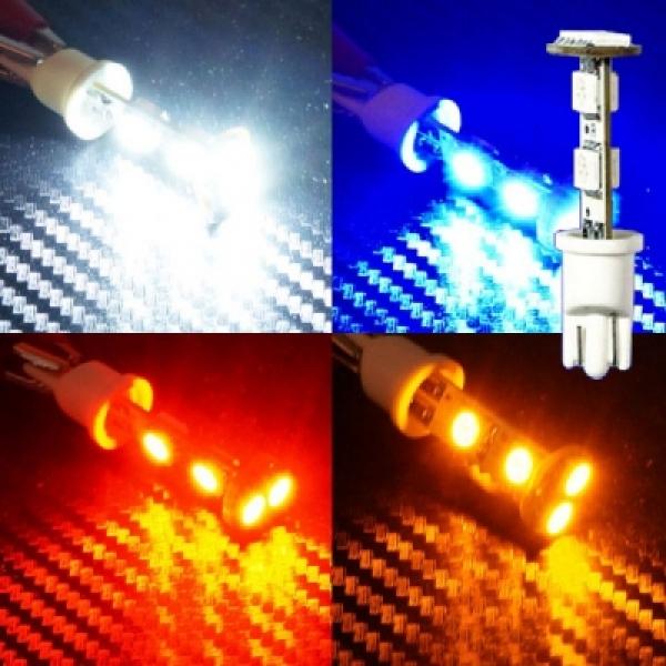 [T10타입] 12V-24V 5050 3칩 6발 단면(국산) LED전구