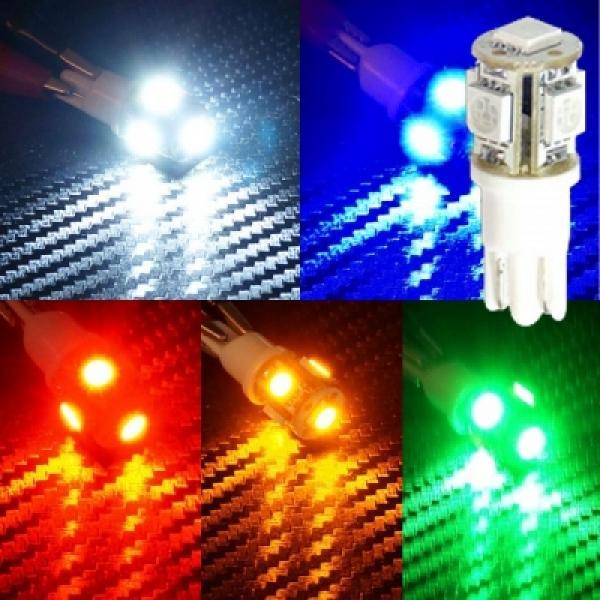 [T10타입] 12V-24V 5050 3칩 5발(국산) LED전구
