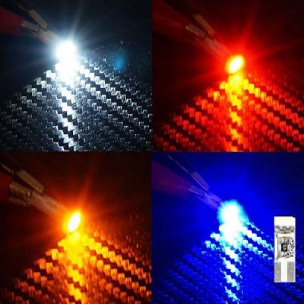 [T5타입] 12V-24V 5050 3칩 1발(국산) LED 전구(화이트 블루 레드 옐로우)