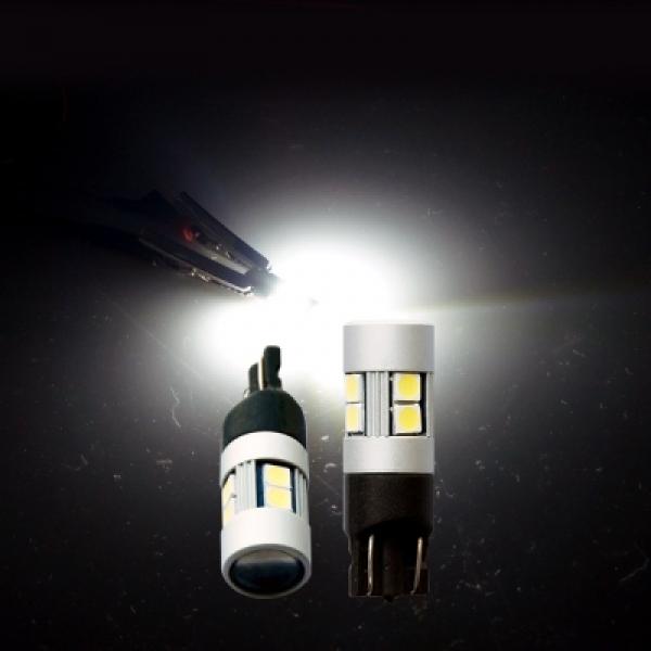 [T10타입]12V 24V 겸용 3030 파워 LED전구 화이트LED