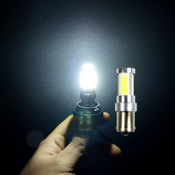 12V용 COB 5면 LED램프 시그널전구 화이트LED