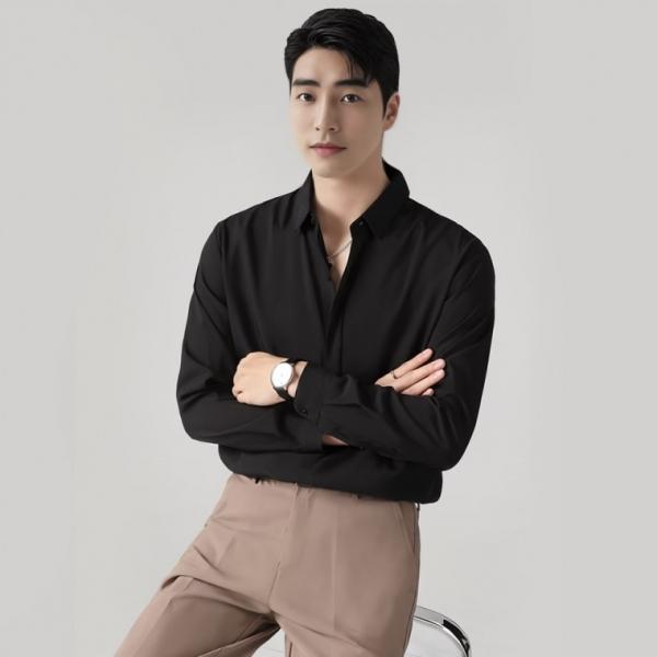 가을 남자 긴팔셔츠 루즈핏 시트릿버튼 캐주얼 셔츠 와이셔츠