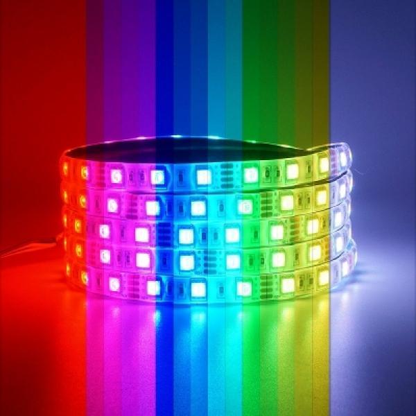 12V용 고급형(밝기향상) 5050 3칩 LED바 RGB LED - (10cm당 가격)