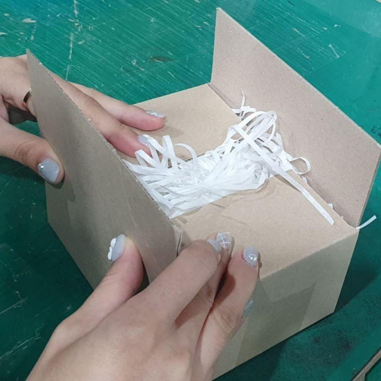 스타핑 쵸핑 종이완충제 화이트 100g