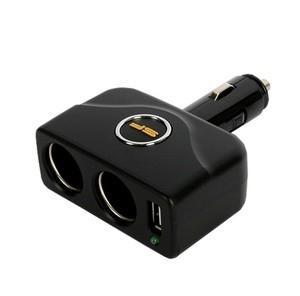 삼진 USB 다이렉트 2구소켓 블랙 8282 차량용 멀티 시거잭 블랙박스 네비게이션 케이블