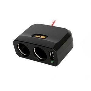 삼진 토스 2구소켓 USB 블랙 0753 차량용 멀티 시거잭 블랙박스 네비게이션 케이블