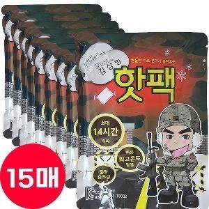김상병 핫팩 85g 15개 흔드는 5068-15/ 손난로 보온대 캠핑