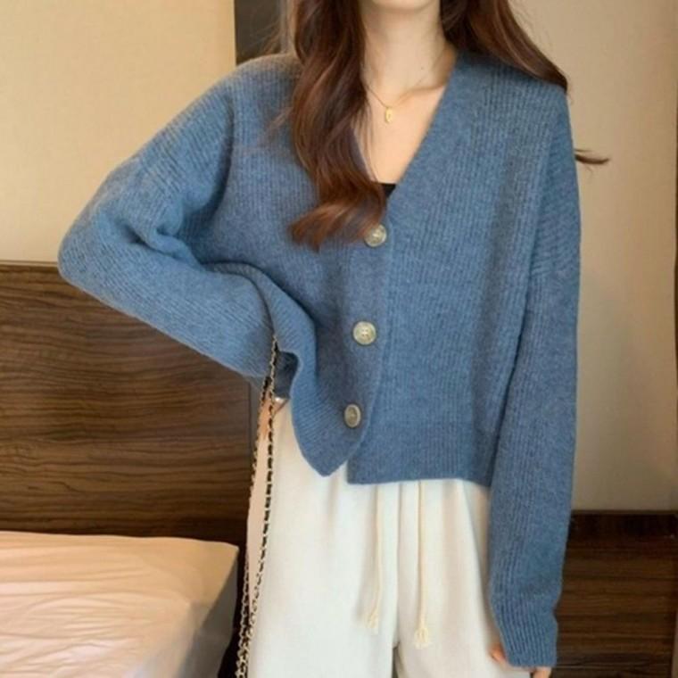 기본 여성 숄 니트 여자 카디건 신상 코디 루즈핏롱