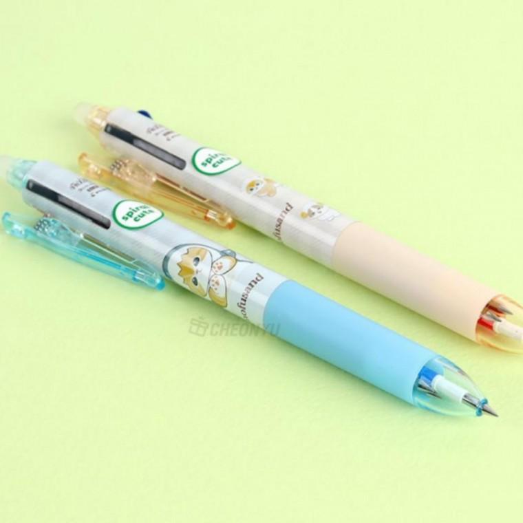 고양이 지워지는볼펜 지우개볼펜 멀티펜 3색 0.38mm