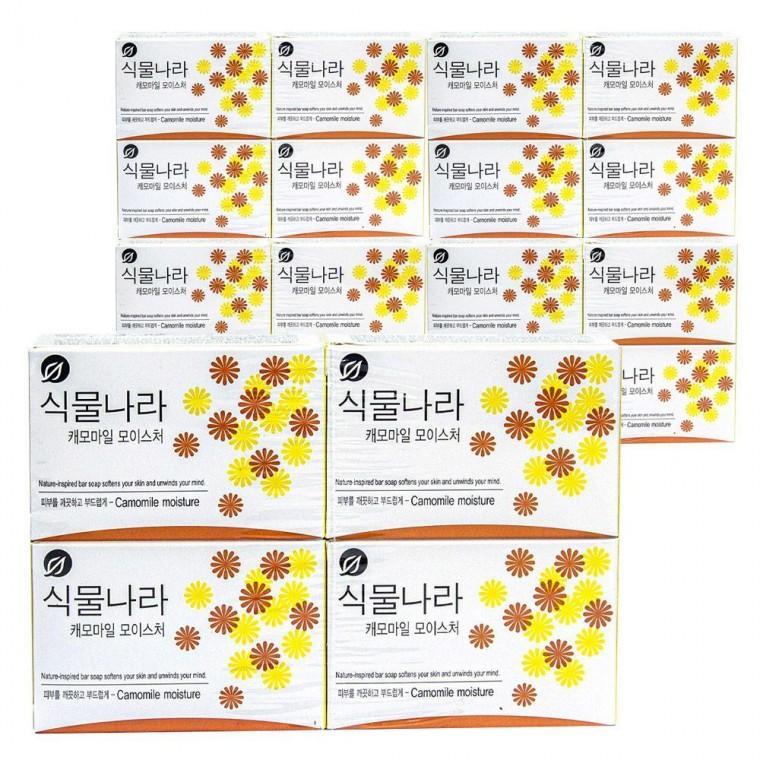 4입 세수 비누 모이스처 식물나라 5개 100g 캐모마일