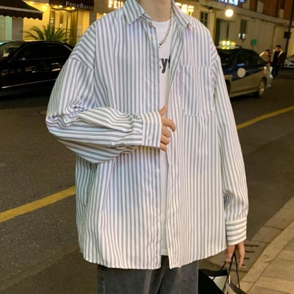 루즈핏레이어드셔츠 캐주얼셔츠 남여공용 오버핏셔츠