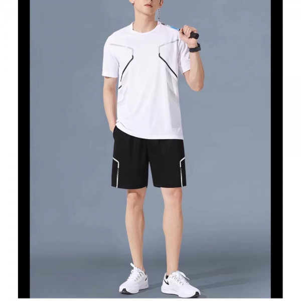 쥬디제이 남자운동복세트 남자트레이닝복 남자헬스복 남자운동복세트 남자트레이닝복세트 헬스티셔츠 배드민턴옷 (#복사)