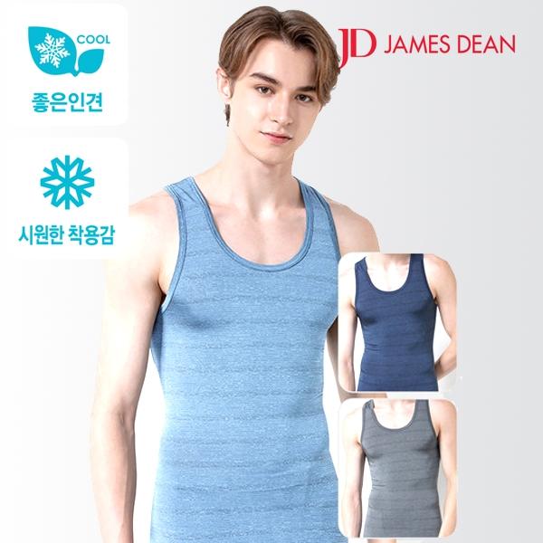 제임스딘 남성 베이직 인견 민소매 남자런닝셔츠3매입