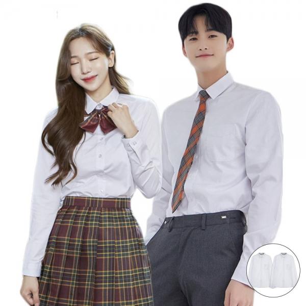 교복몰 (2장 패키지) 남여 고급 교복셔츠 2장 교복