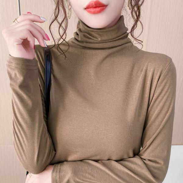 반폴라티 여성 목폴라 반목티 반목폴라 티셔츠 목티