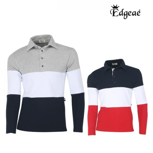엣지애 남성 3단배색 카라티셔츠 MCTMD5031SF1