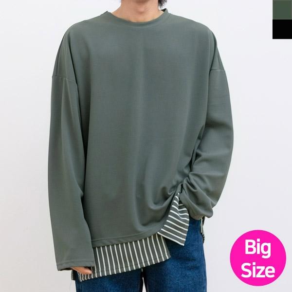 JJM-SS57 남자빅사이즈매치티셔츠