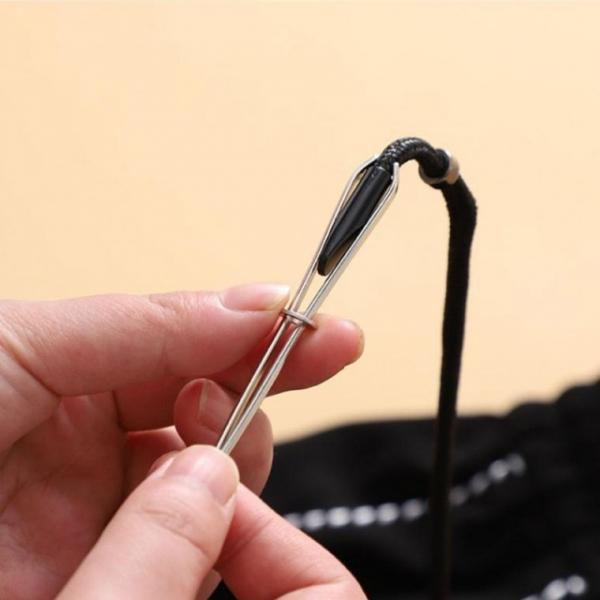 골지 후드티 고무줄 허리끈 클립 끼우게 옷끈넣기