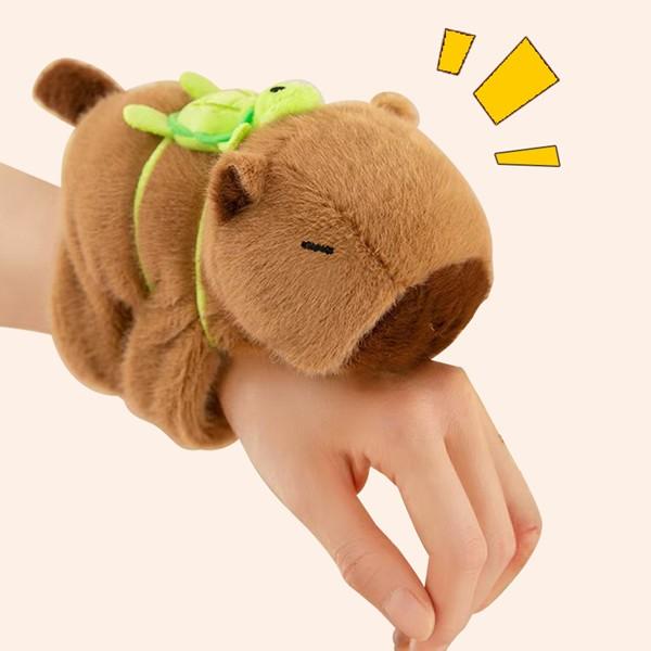 손목에 착 애착 꼬리 흔드는 카피바라 팔찌 손목 인형