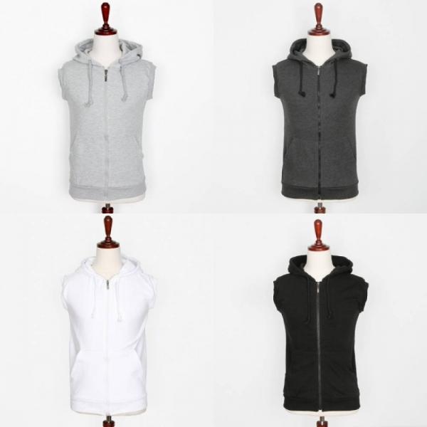 국산 후드 트레이닝 조끼