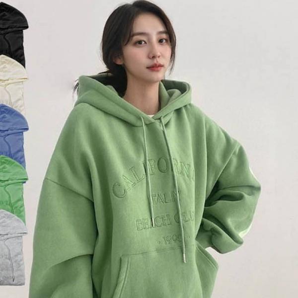 후드티 편안한 캐주얼 데일리 와이드핏 체형 커버