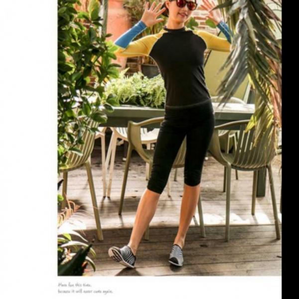 7부바지 여자 래쉬가드 워터레깅스 하이웨이스트 서핑바지 비치팬츠