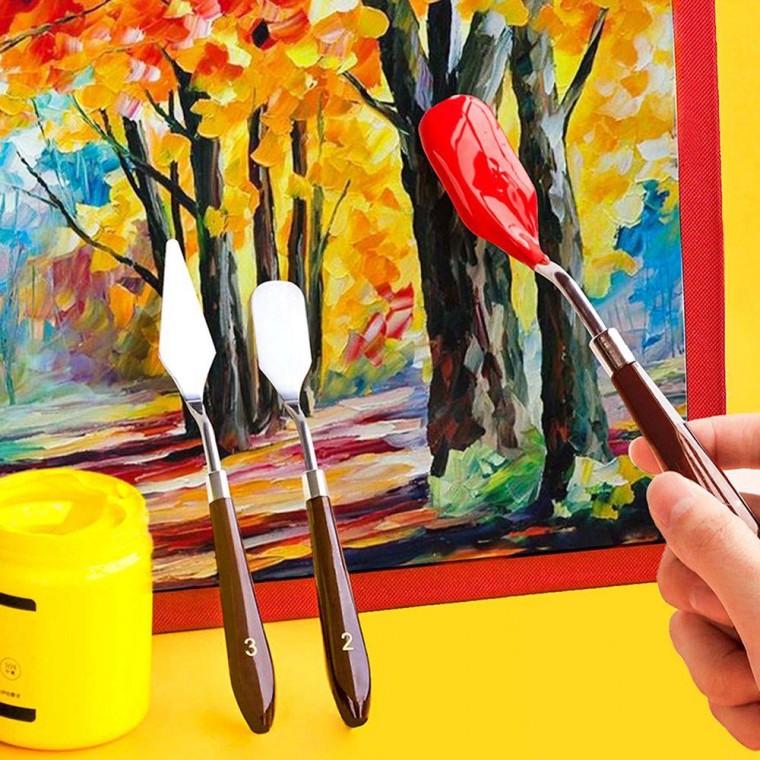 페인팅 나이프 팔레트 스파츌라 나이프 5p 세트 유화