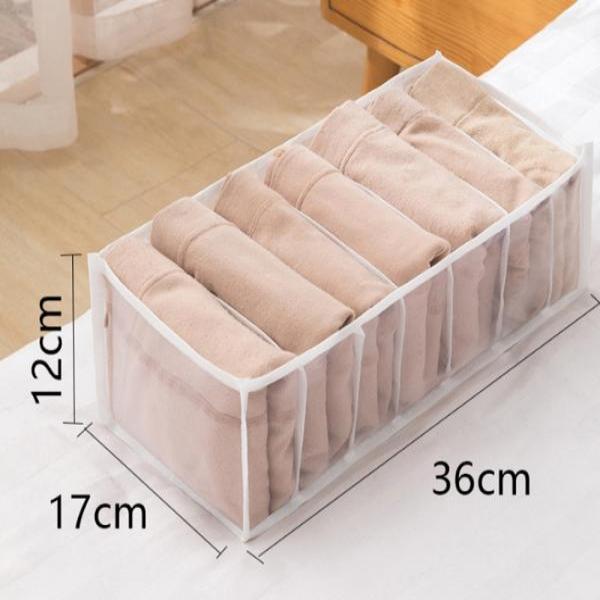 메쉬 반투명 레깅스 정리함 7칸