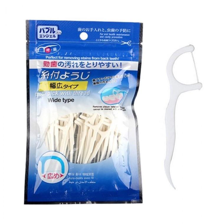 일회용 치실 치간칫솔 손잡이치실 50개입