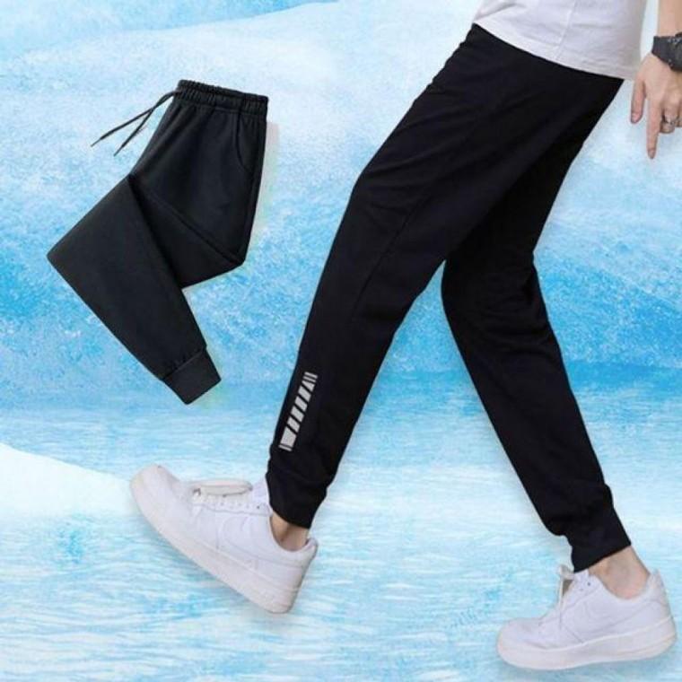 여름바지 시원한 긴바지 조거 아이스 밴딩 팬츠 남자 여름 츄리